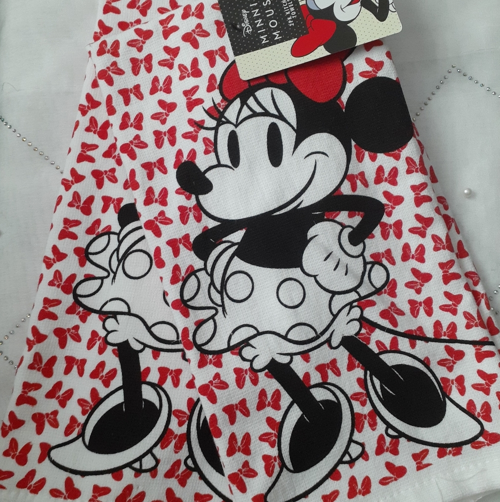 Minnie mouse kitchen towels set